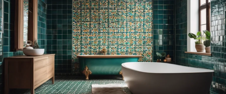 Zellige pour salle de bain : Résistance à l’humidité grâce à l’émail cuit à haute température